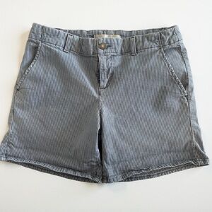 Vince Blue Railroad‎ Striped Shorts Grey Size 26